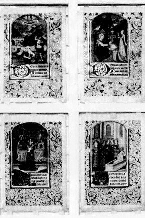 Fig. 4a. Front of objects viewed through the top windo w mount, Museum nos. 9015 A-D