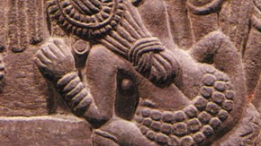 Detail, relief carved panel, Bharhut