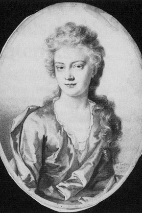 Lady Anne Churchill by Thomas Forster, signed and dated 1700. Drawing on parchment with graphite and perhaps other media, 111 x 86 mm (Museum no. P.20-1910)