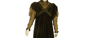 Interactive: Silk Velvet Tea Gown, by Liberty & Co., 1894