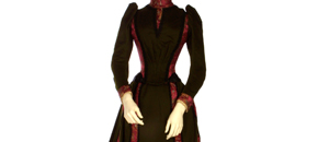 Interactive: Silk Day Dress, by Worth, 1889