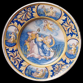 Plate depicting the Rape of Europa, about 1670. Museum no. 363-1870