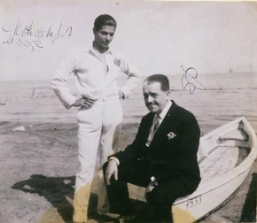 Photograph of Diaghilev and Lifar, 1928, London Archives of the Dance Associated