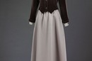 Geoffrey Beene, jersey skirt, silk shirt, velvet jacket and knitted silk tie, 1974. Museum no. T.30:1-4-2006.
