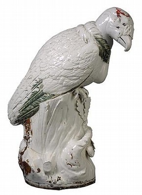 'King Vulture', porcelain, Meissen, about 1731. Museum no. C.11-2003