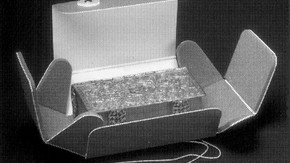 Fig.4. Early 18th century silver and gold binding (9032-1863) in phase-box lined with Plastazote.
