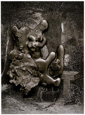 Frederick Sommer, Virgin and Child with St. Anne and the Infant St. John, 1966, gelatin-silver print. Museum no. E.994-1993, ©Victoria and Albert Museum, London/The Estate of Frederick  Sommer Courtesy Pace/MacGill, New York