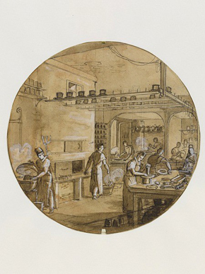 Figure 1 - La Chapellerie, Sketch, Jean-Charles Develly, 1828. Museum no. E.287-2011 © Victoria and Albert Museum, London