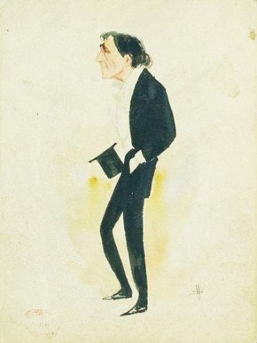 Caricature of Henry Irving. © Victoria & Albert Museum, London