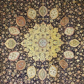 The Ardabil Carpet (detail), Iran, 1539-40. Museum no. 272-1893