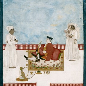 Portrait of William Fullerton of Rosemont, Dip Chand, Murshidabad, India, 1760-1763. Opaque watercolour on paper. Museum no. IM.33-1912