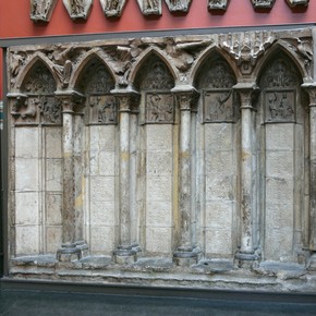 Arcading; Plaster Cast France, made about 1210–20, cast about 1850–1900 Museum no. REPRO.A.1916-3164 Room 46
