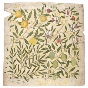 Fruit design by William Morris, 1862. Museum no. E.299-2009