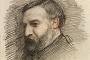 Alphonse Legros, 'Portrait Study of Constantine Alexander Ionides', About 1870. Museum no. CAI 1158