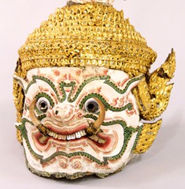 Papier-mâché demon mask. Museum no. IM. 45-1939