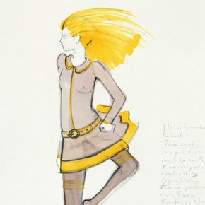 1) Mary Quant (b.1934), fashion design, London, mid 1960s. Museum no. E.520-1975