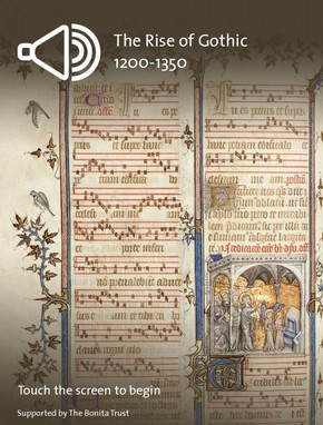 Figure 4 - Attractor screen for the audio point in Room 9 at the V&A