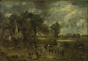 John Constable, Study for 'The Haywain', about 1821. Museum no. 987-1888