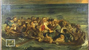 Ferdinand Victor Eugène Delacriox, The Shipwreck of Don Juan, About 1840, Oil on canvas.