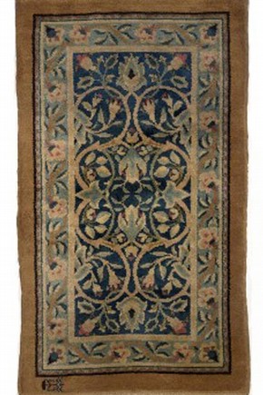 The William Morris Rug (Museum no. T.104-1953) which Diana Drummond has studied in depth and compared with the 'Fremlin' carpet in her 3rd Year research project