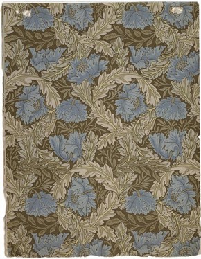 Sample wallpaper - Wreath design by William Morris, 1876. Museum no. E.501-1919 (click image for larger version)