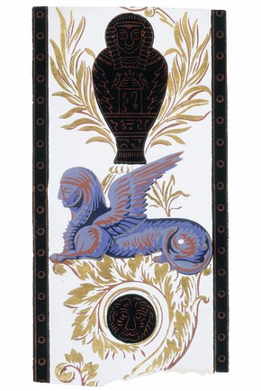 Wallpaper border with Egyptian motifs, 1806. Museum no. E.2259-1966