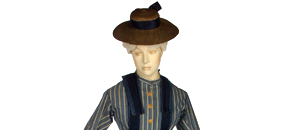 Interactive: Woman's Boating Outfit, by Unknown Maker, about 1872