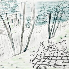 Liam Tasker, 'The Lake at Hinwick Hall College', Inspired by... 2007