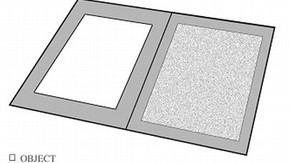 Figure 1: Typical Museum Board mount. Illustration by D. Norman.