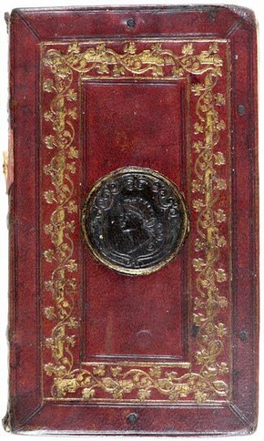 Bookbinding (detail), about 1520. Museum no. AL.287-1883