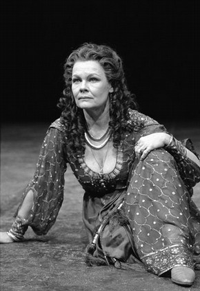 Production photograph of Judi Dench as Cleopatra in William Shakespeare’s 'Antony and Cleopatra', London, 1987, photograph by Graham Brandon, Museum no. TM 10226