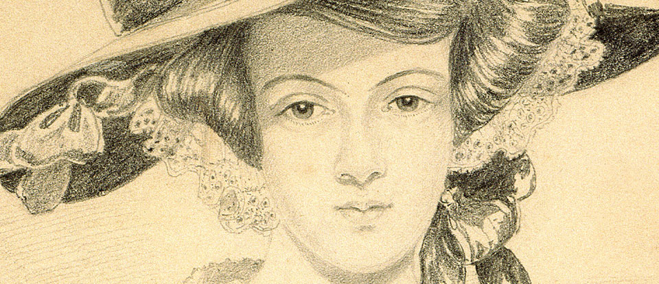 Portrait sketch, Lady Elizabeth Eastlake, 1831. Museum no. E.1009-1945. © Victoria and Albert Museum, London. 