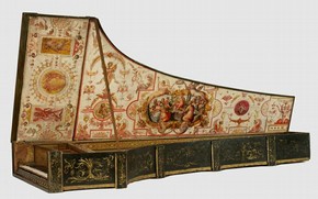 Figure 8 - Harpsichord, Giovanni Baffo, 1574. Museum no. 6007-1859