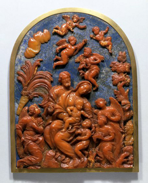 Figure 1 - The Rest on the Flight into Egypt with the Miracle of the Palm, Relief, anonymous, about 1700. Museum no. A.12-1950, © Victoria and Albert Museum, London