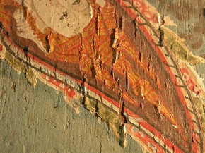 Poor condition of panel [Museum no. IS.38-2005]