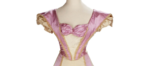 Interactive: Pink & Cream Evening Dress, by Festa & Co, 1895-1900