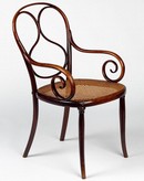 Armchair, model no. 1, designed and manufactured by Thonet Brothers (Gebrüder Thonet), about 1859. Museum no. W.30-2011