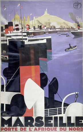 Marseille Porte de l'Afrique du Nord poster, Roger Broders, about 1920-1932. Museum no. E.3642-1932