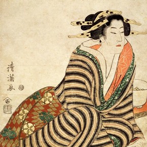 Torii Kiyomitsu II, 'The Angry Drinker', late 1810s. Museum no. E.5209-1886