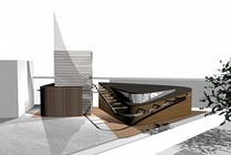 Proposed mosque, Bethnal Green. © Makespacearchitects