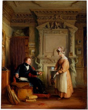 Portrait of John Sheepshanks at his residence, New Bond Street, Mulready, 1832-1834, oil on panel. Museum no. FA.142[O], © Victoria and Albert Museum, London