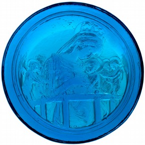 Cast glass reproduction of the 15th-century 'Chellini Madonna' by Donatello, 1976. Museum no. REPRO.A.1976-1