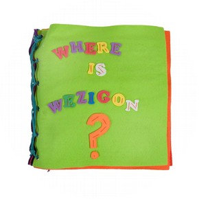 ‘Where is Wezigone’ made by Sandra Haddock during her Book Illustration class at Putney College of Art