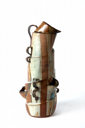 'Nasturtium Stack' made by Clarissa Dorner during her Advanced Project in Ceramics class at Westminster Adult Education Service, Amberley Road Centre