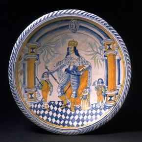 Charger, Pickleherring Pottery, London, England, 1653. Museum no. C.71-1998