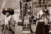 Pilgrims and a portable shrine. Photograph Rob Oechsle Collection