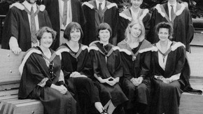 Graduating students from the RCA/V&A Joint Course in Conservation, 1993