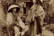 Two Buddhist pilgrims. Photograph Rob Oechsle Collection
