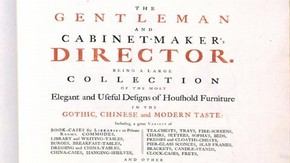 Title page of the 1754 edition of The Gentleman and Cabinet-Maker's Director. NAL no. III.RC.N.10