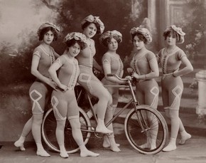 The Kaufmann Troupe of Trick Bicyclists, 19th century